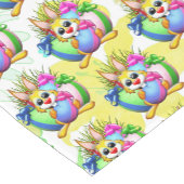 Chemin De Table Court Funny Bunny biting an Easter Egg (Coin)
