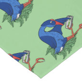 Chemin De Table Court Funny Pukeko avec téléphone portable (Coin)