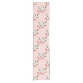 Chemin De Table Court Garlands romantique rose (Devant)