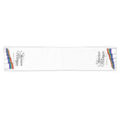 Chemin De Table Court Gay pride Rainbow Mariage Table Runner (Horizontal)