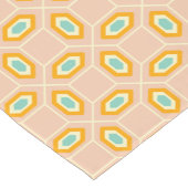 Chemin De Table Court Geometric pattern in blue and orange diamond shape (Coin)