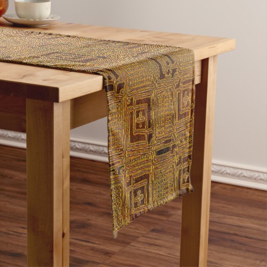 Chemin De Table Court Géométrique Afrocentrique (In Situ)