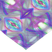 Chemin De Table Court Géométrique violet de fractale abstraite (Coin)