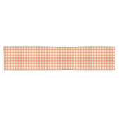 Chemin De Table Court Gingham Charm Orange (Horizontal)