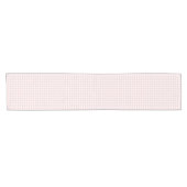 Chemin De Table Court Gingham Classique de Printemps | Douce Rose (Horizontal)