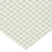 Chemin De Table Court Gingham Classique Début d'Automne | Olive Douce (Coin)