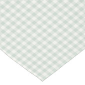 Chemin De Table Court Gingham Classique Printemps | Sauge Atténué (Coin)