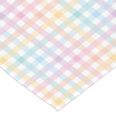 Chemin De Table Court Gingham Pastel (Coin)