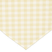 Chemin De Table Court Gingham Rétro Printemps | Crème Beurre (Coin)