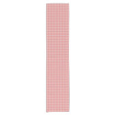 Chemin De Table Court Gingham Rouge et Blanc Classique (Devant)