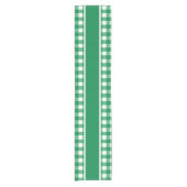 Chemin De Table Court Gingham Vert (Devant)