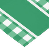 Chemin De Table Court Gingham Vert (Coin)