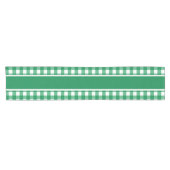 Chemin De Table Court Gingham Vert (Horizontal)