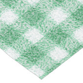Chemin De Table Court Gingham vert menthe (Coin)