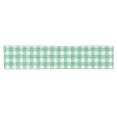 Chemin De Table Court Gingham vert menthe (Horizontal)