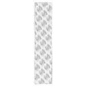 Chemin De Table Court Giraffe de Noël et Père Noël (Devant)