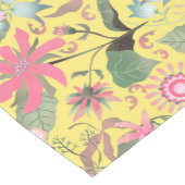 Chemin De Table Court Glamor Floral Jaune (Coin)
