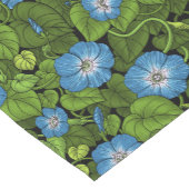 Chemin De Table Court Gloire du matin en bleu et vert (Coin)