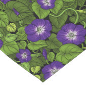 Chemin De Table Court Gloire du matin en violet et vert (Coin)