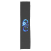 Chemin De Table Court Glowing infinity with blue rose (Devant)