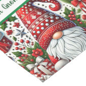 Chemin De Table Court Gnome de Noël coloré (Coin)