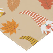 Chemin De Table Court Gnomes d'action de grâce avec feuilles d'automne (Coin)