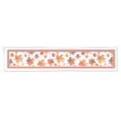 Chemin De Table Court Golden Automne Maple Feuilles Blanc (Horizontal)