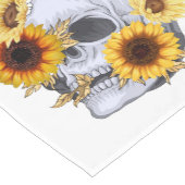 CHEMIN DE TABLE COURT GOLDEN BLOOM SKULL (Coin)
