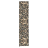 Chemin De Table Court Golden Botanical Flow Elegant (Devant)