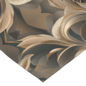 Chemin De Table Court Golden Botanical Flow Elegant (Coin)