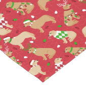 Chemin De Table Court Golden Retriever de Noël (Coin)