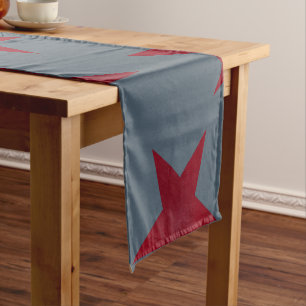Chemin De Table Court Golden Stars Motif 9