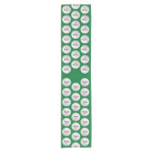 Chemin De Table Court Golf Ball Anniversaire - 50e ou autre année (Devant)