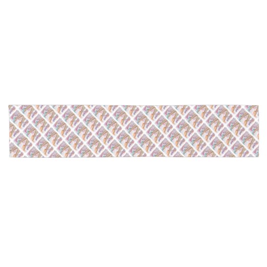 CHEMIN DE TABLE COURT GORGEUSES HAUTS-HAUTS (Horizontal)