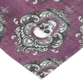 Chemin De Table Court Gothique du crâne et du violet (Coin)