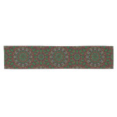 Chemin De Table Court Gothique Feuilles  Mandala Motif (Horizontal)