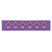 Chemin De Table Court Gothique Halloween Vampire Lady Patterned (Horizontal)