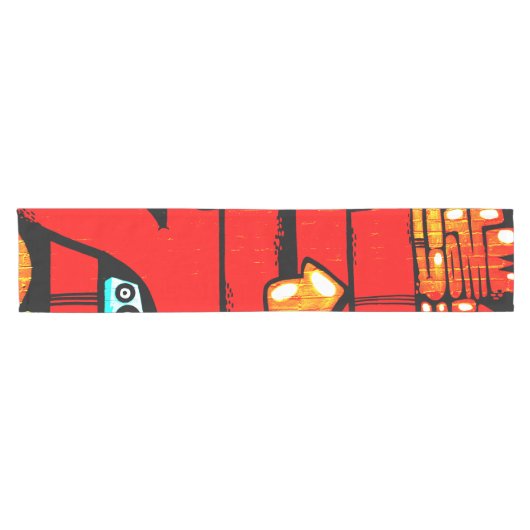 Chemin De Table Court Graffiti 19 trcnm (Horizontal)