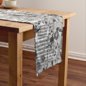 Chemin De Table Court Graffiti Etchings (In Situ)