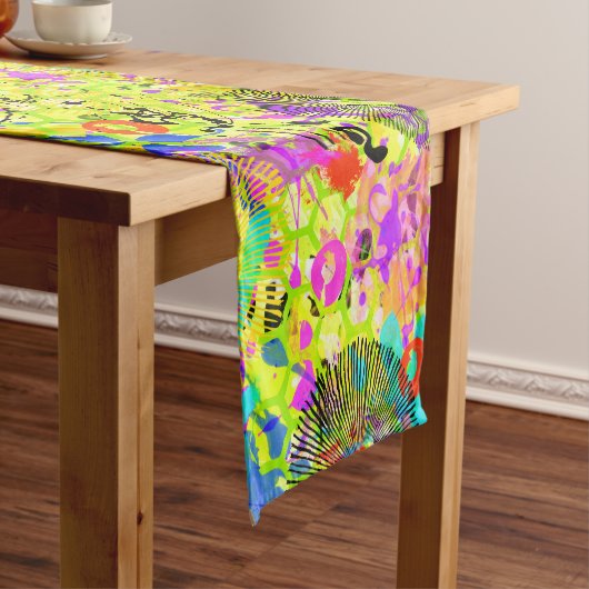 Chemin De Table Court Graffiti été (In Situ)