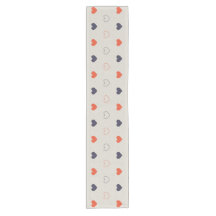Grand - Cœurs adorables / crème orange foncé