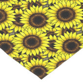 Chemin De Table Court Grand Tournesol Jaune Doré (Coin)