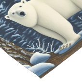 Chemin De Table Court Grande Ours Blanc Du Nord (Coin)