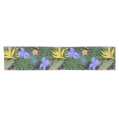 Chemin De Table Court Graphique de fleur d'Aloha de Hawaii tropical (Horizontal)
