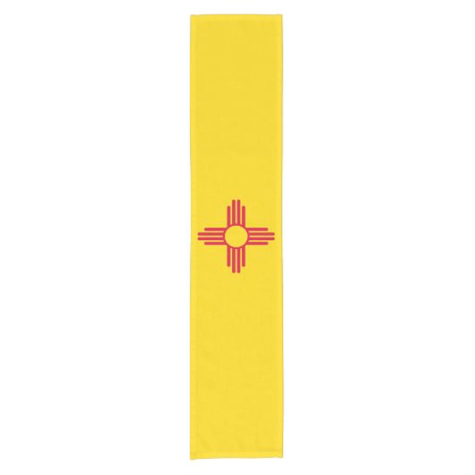Chemin De Table Court Graphique Drapeau de l'état du Nouveau-Mexique dyn (Devant)