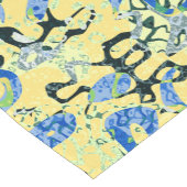 Chemin De Table Court Graphisme bleu jaune noir pointé Abstraction (Coin)