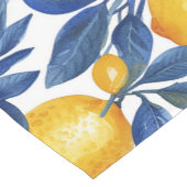 Chemin De Table Court Gras Bleu Italien Positano Lemon (Coin)