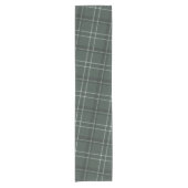 Chemin De Table Court Gras moderne chasseur de plaid vert (Devant)