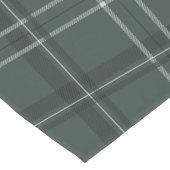 Chemin De Table Court Gras moderne chasseur de plaid vert (Coin)