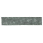 Chemin De Table Court Gras moderne chasseur de plaid vert (Horizontal)